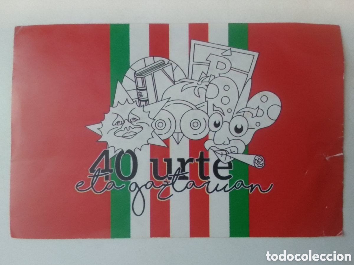 Pegatinas de colecci&oacute;n: Pegatina 40 urte eta gaztaruan.