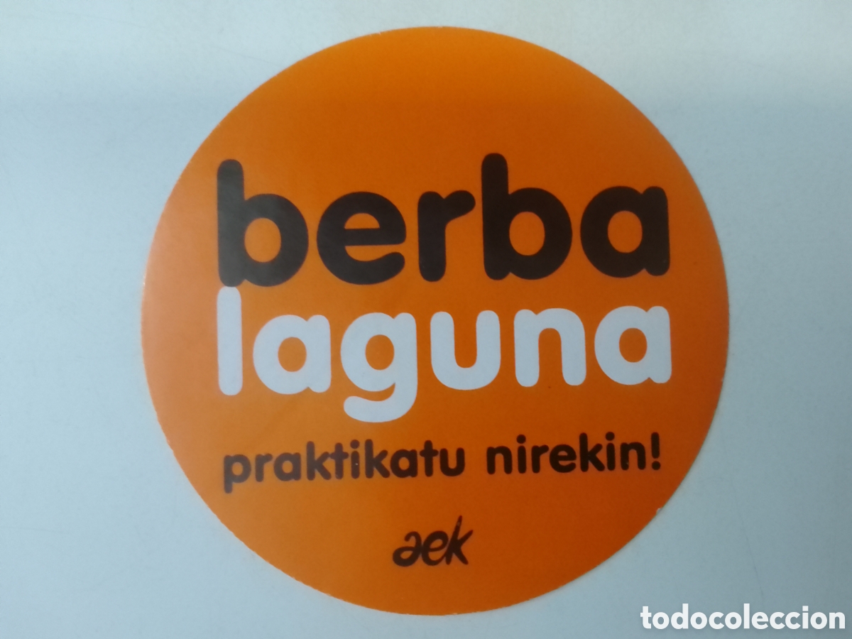 Pegatinas de colecci&oacute;n: Pegatina aek berba laguna.