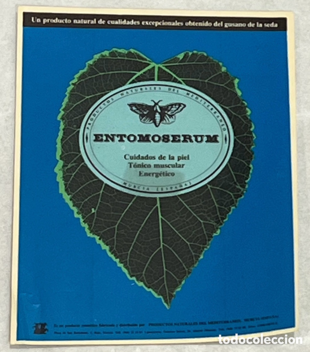 Pegatinas de colecci&oacute;n: Pegatina. Entomoserum. Murcia. A&ntilde;os 80.