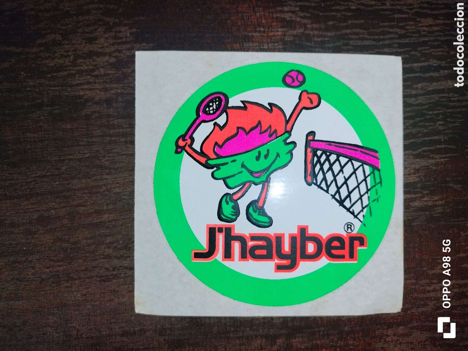 Pegatinas de colecci&oacute;n: Pegatina J'Hayber antigua y original