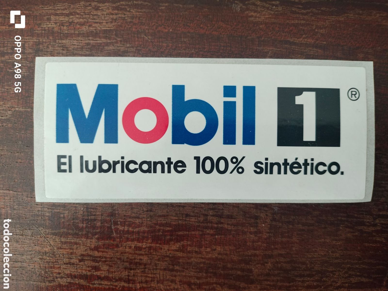 Pegatinas de colecci&oacute;n: Pegatina lubricante Mobil 1