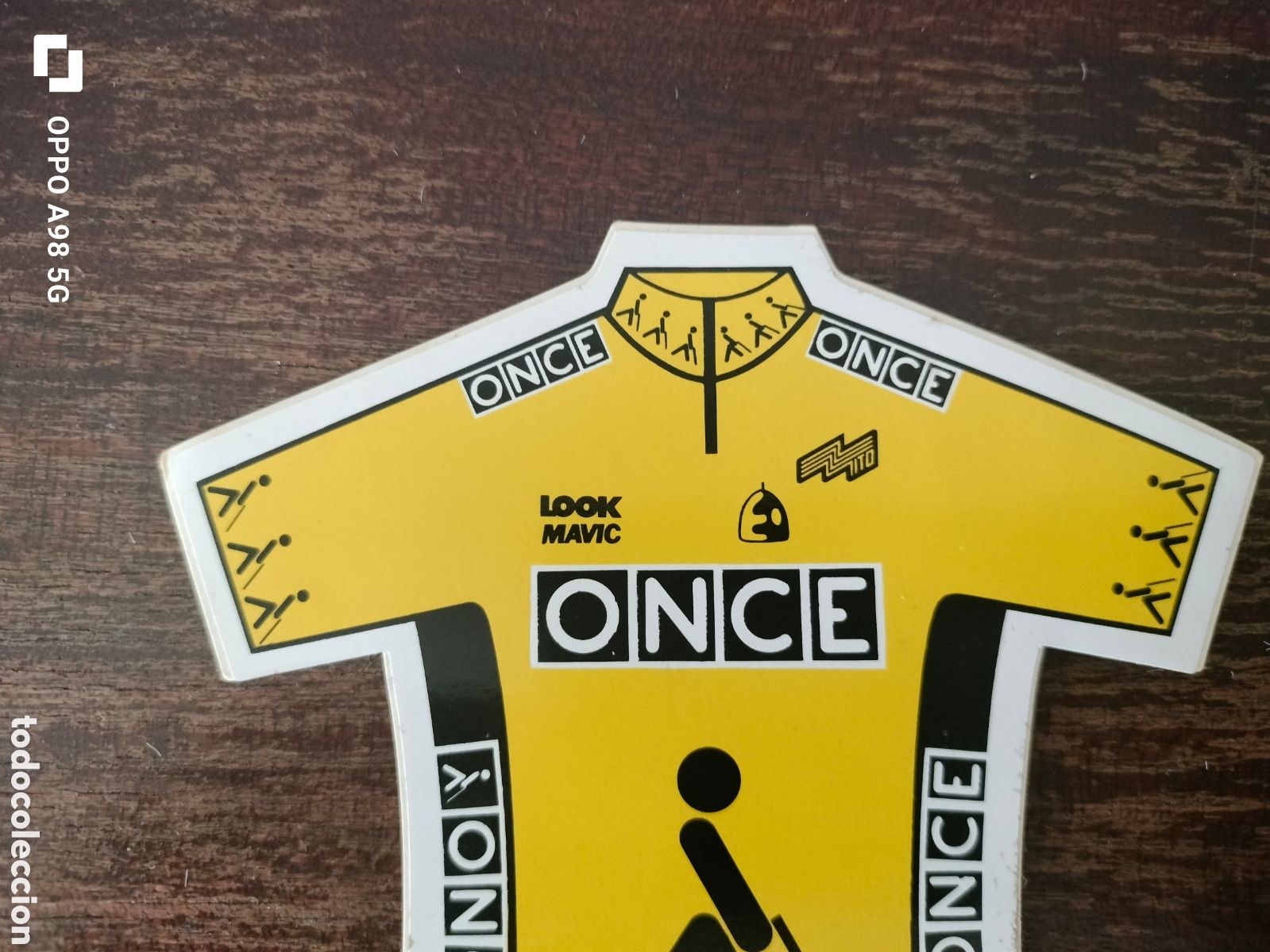 Pegatinas de colecci&oacute;n: Pegatina Maillot ONCE - Foto 2