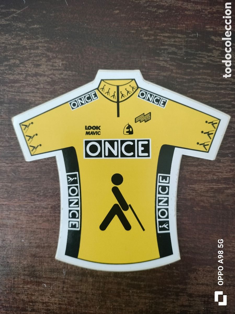 Pegatinas de colecci&oacute;n: Pegatina Maillot ONCE - Foto 1