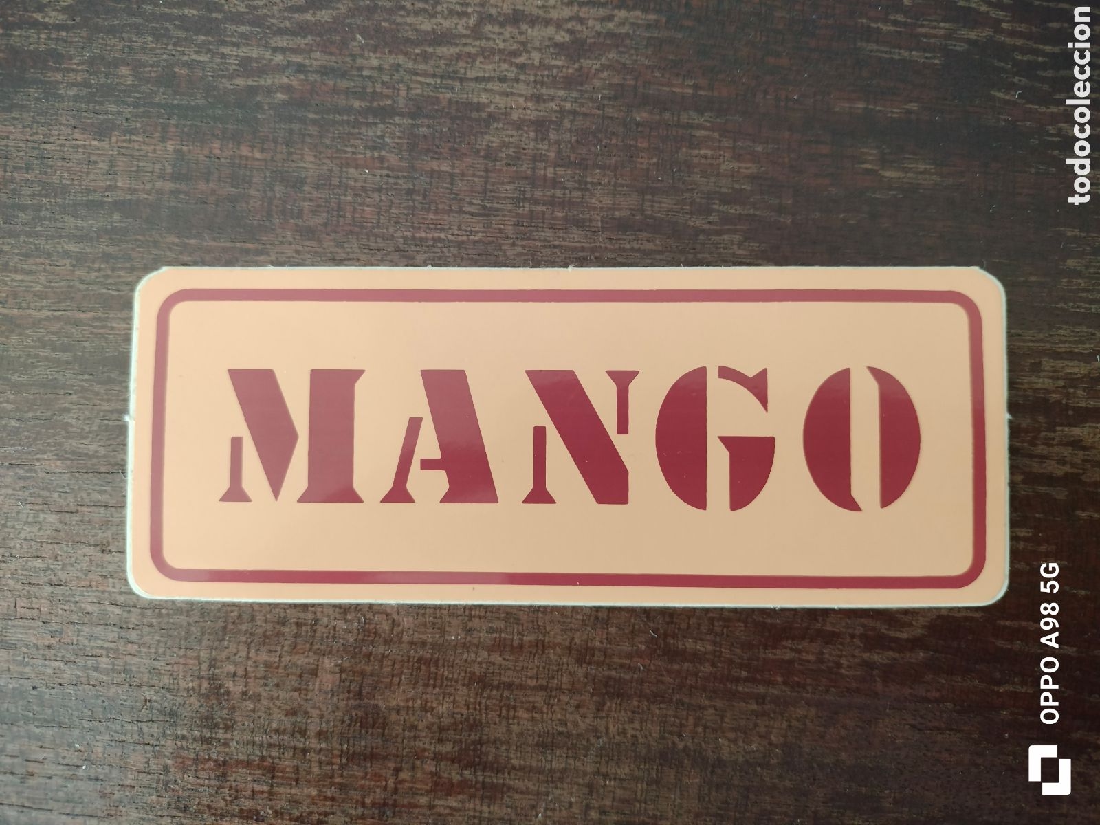 Pegatinas de colecci&oacute;n: Pegatina Mango original y antigua - Foto 1