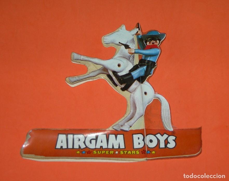 Pegatinas de colecci&oacute;n: MUY RARA Y ANTIGUA PEGATINA DE AIRGAMBOYS - A&Ntilde;OS 70 - AIRGAM BOYS - ANTIGUA JUGUETER&Iacute;A -