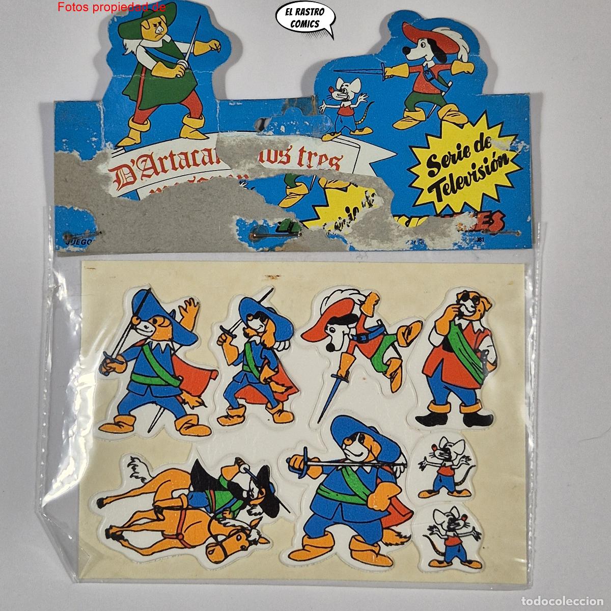 Pegatinas de colecci&oacute;n: D'Artacan y los tres Mosqueperros, Adhesivos tridimensionales pegatinas Odin Dartacan TVE (B)