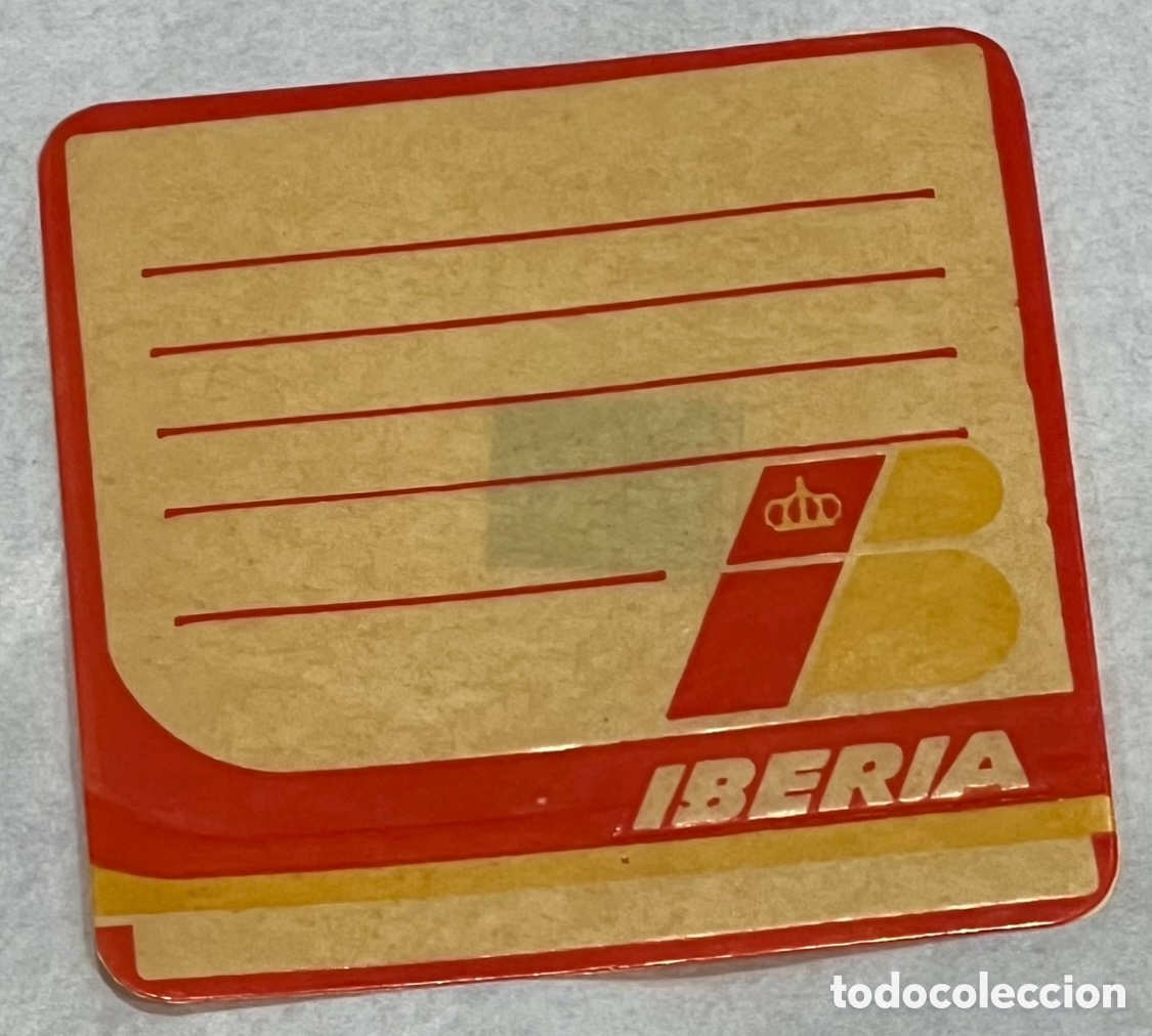 Pegatinas de colecci&oacute;n: Pegatina. IBERIA. A&ntilde;os 80.