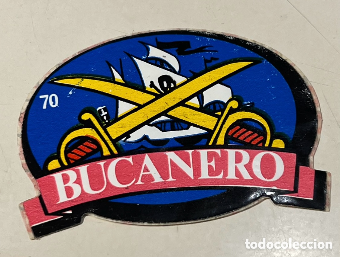 Pegatinas de colecci&oacute;n: Pegatina. Bucanero. Bimbo. A&ntilde;os 70.