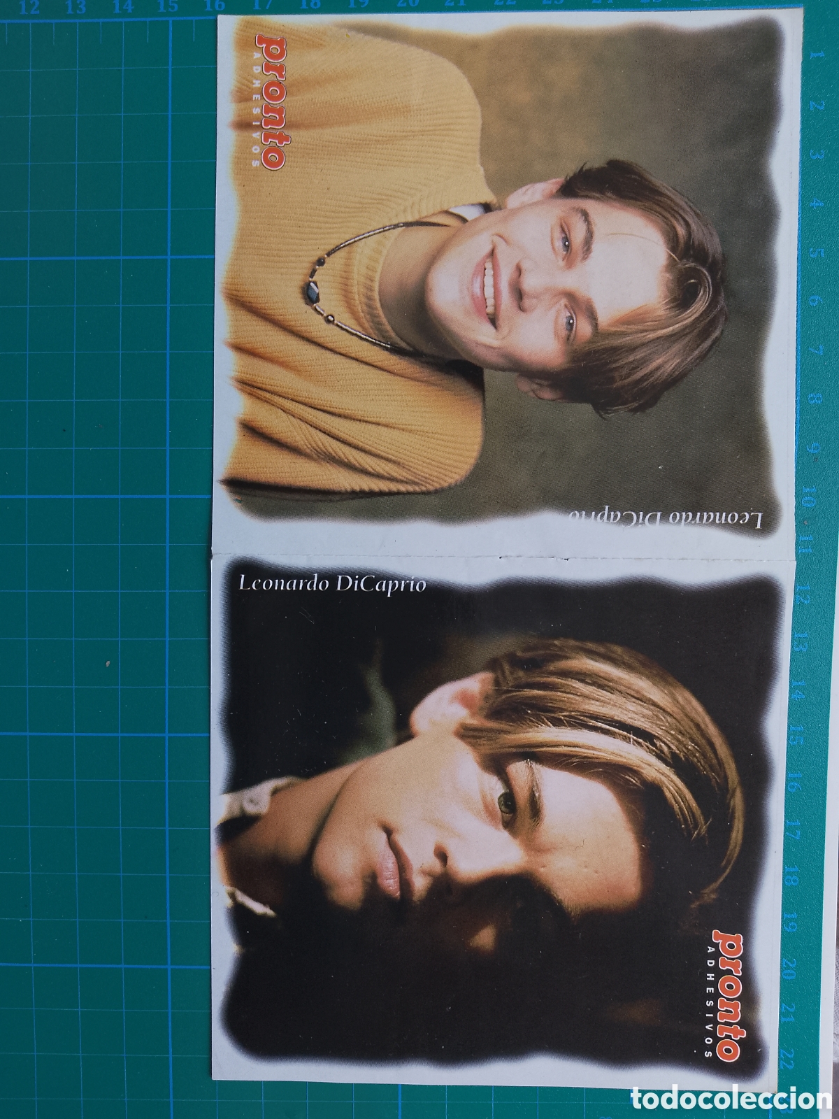 Pegatinas de colecci&oacute;n: LEONARDO DI CAPRIO . LOTE 2 PEGATINAS . REVISTA PRONTO . CROMOS
