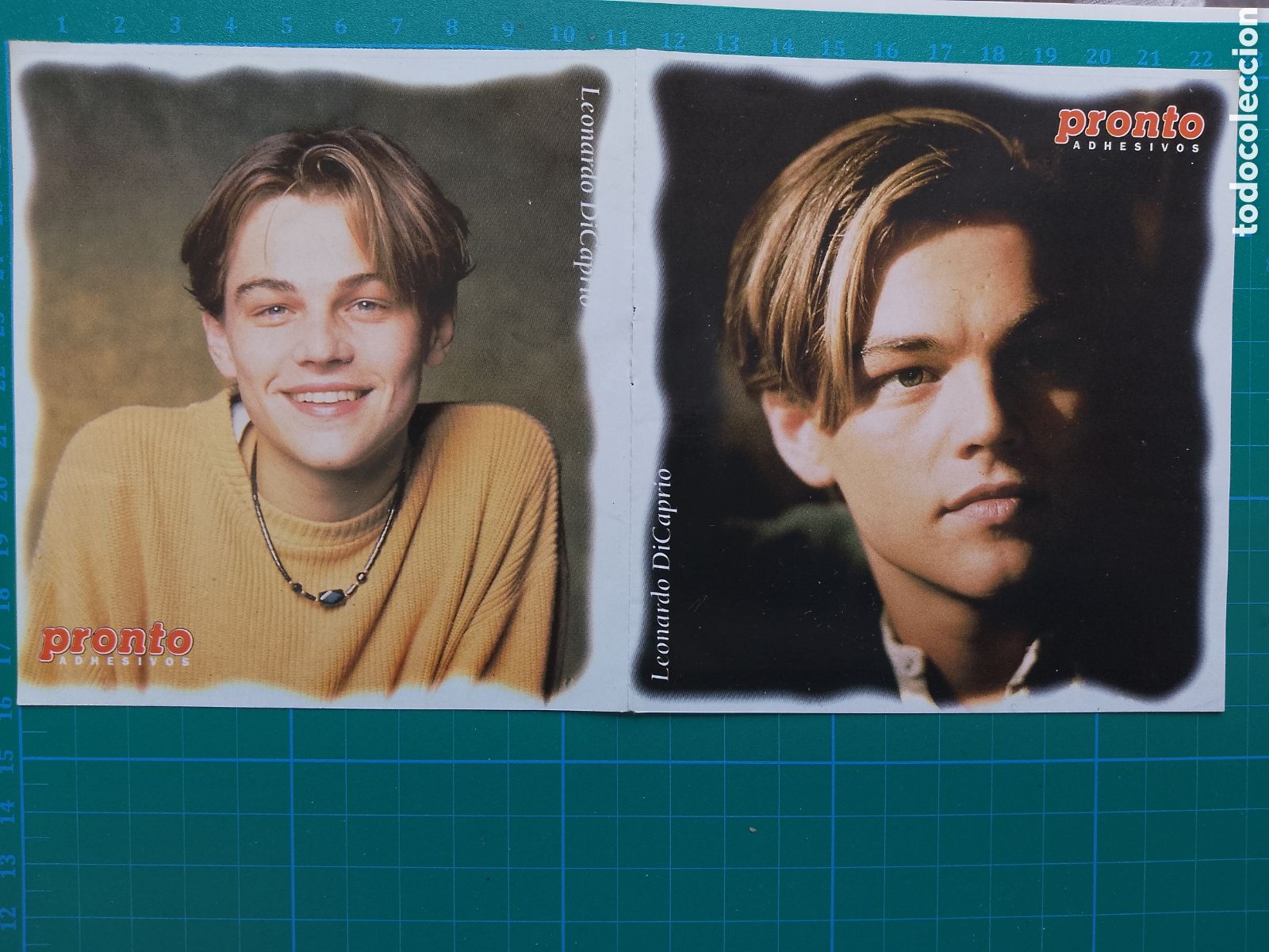 Pegatinas de colecci&oacute;n: LEONARDO DI CAPRIO . LOTE 2 PEGATINAS . REVISTA PRONTO . CROMOS