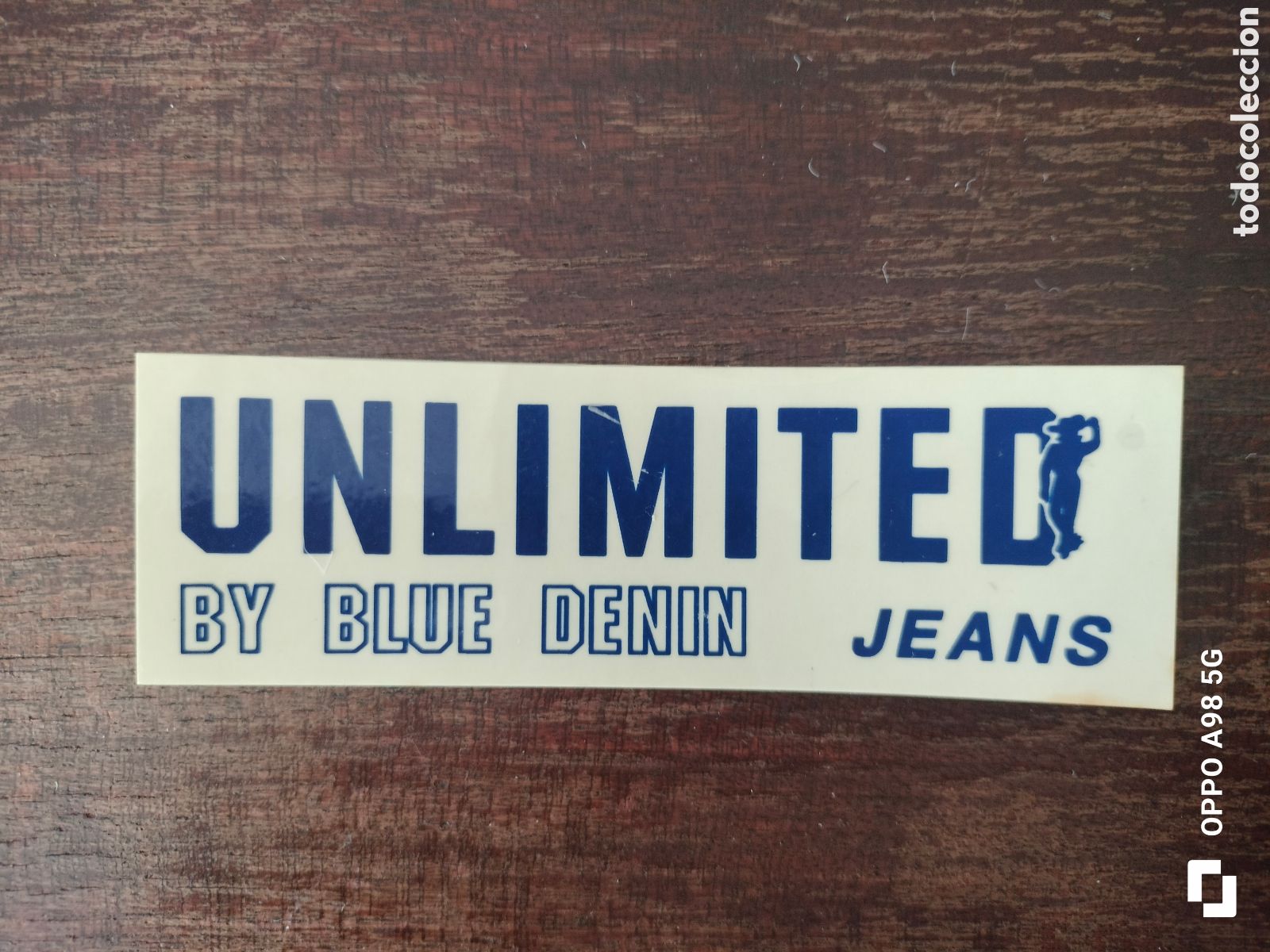 Pegatinas de colecci&oacute;n: Pegatina Unlimited jeans by blue denin