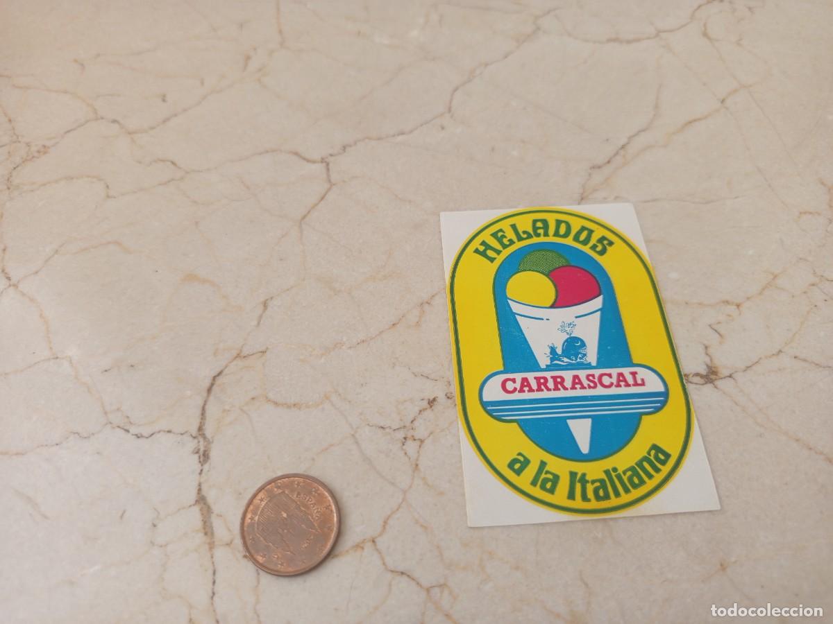 Pegatinas de colecci&oacute;n: Antiguo adhesivo Helados Carrascal