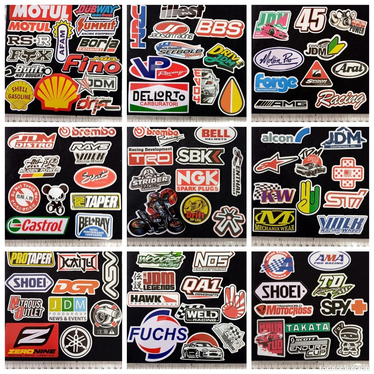 Pegatinas de colecci&oacute;n: ⚜️ C001. Lote 104 Pegatinas Adhesivos Tuning JDM Racing Motorsport Marcas Coches Motos Colecci&oacute;n