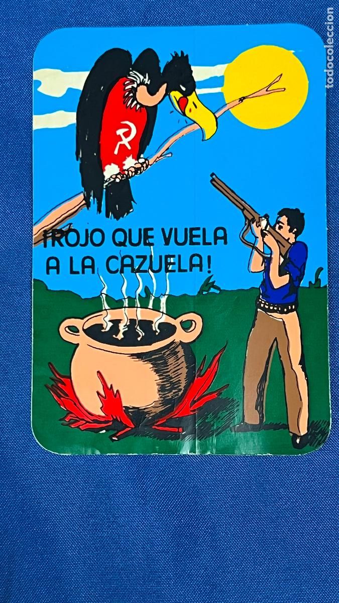 Sammlung von Aufklebern: Pegatina politica transicion rojo que vuela a la cazuela