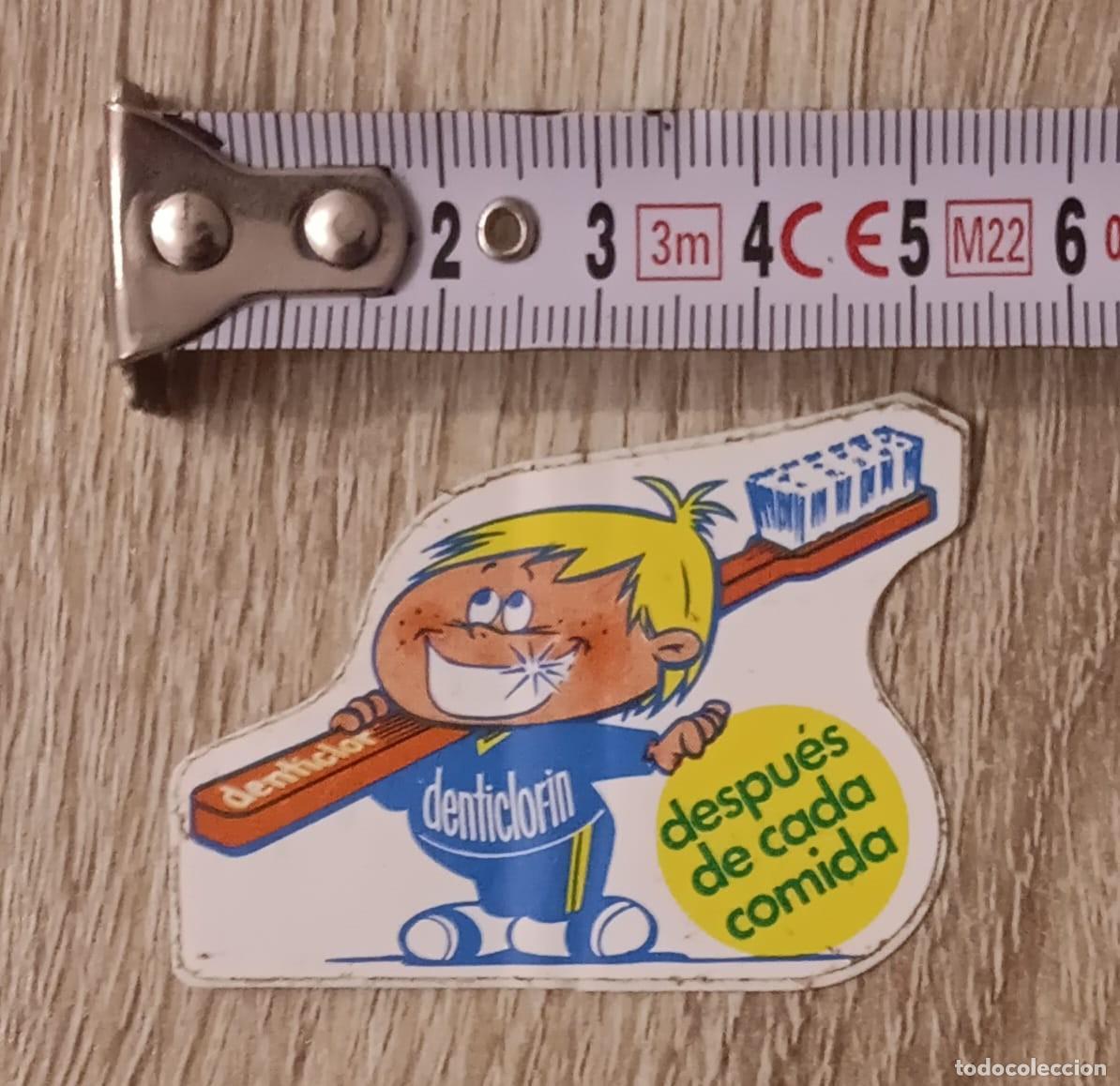 Pegatinas de colecci&oacute;n: PEGATINA PUBLICIDAD PASTA DENTAL DENTICLOFIN A&Ntilde;OS 80/90