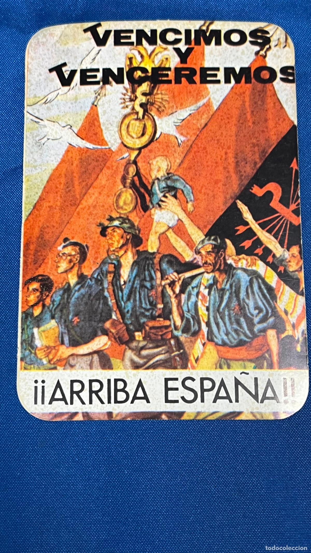 Sammlung von Aufklebern: Pegatina politica transicion guerra civil falangista vencimos venceremos arriba espa&ntilde;a