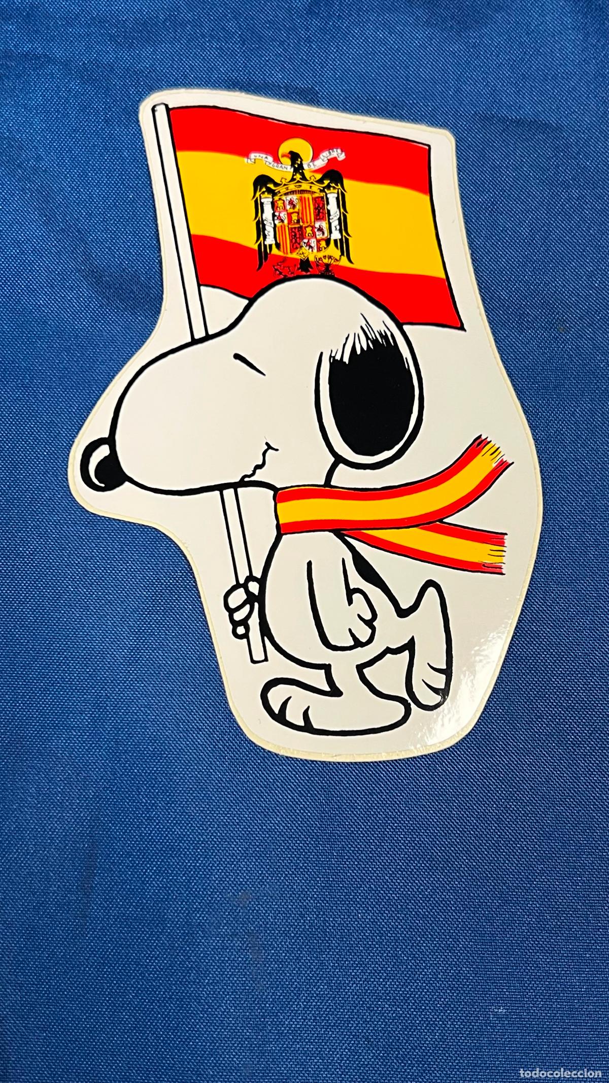 Pegatinas de colecci&oacute;n: Pegatina politica transicion guerra civil falangista - bandera aguila san juan snoopy franquista