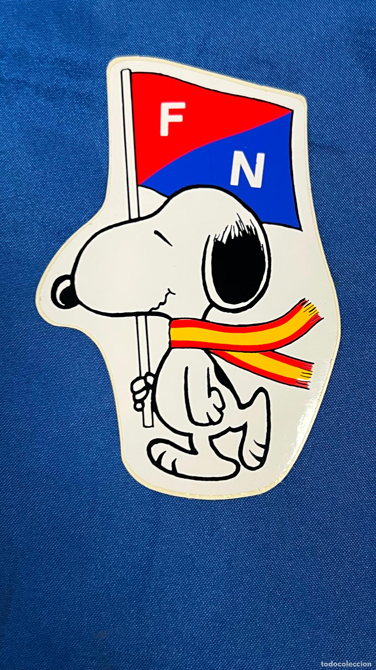 Pegatinas de colecci&oacute;n: Pegatina politica transicion guerra civil falangista - snoopy fuerza nueva franquismo franco