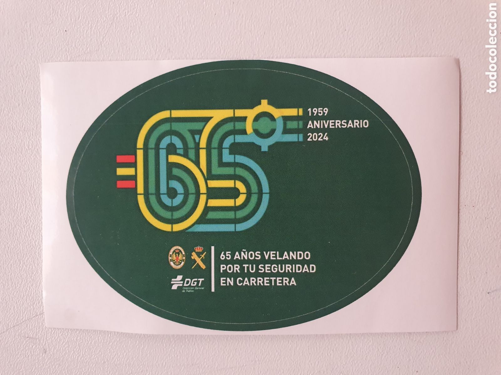 Pegatinas de colecci&oacute;n: 65 aniversario DGT. 1959-2024