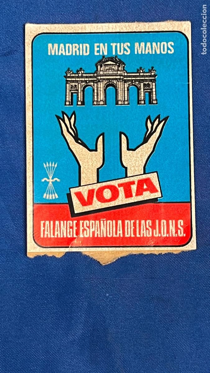 Sammlung von Aufklebern: Pegatina politica transicion guerra civil falangista - vota falange espa&ntilde;ola de las jons
