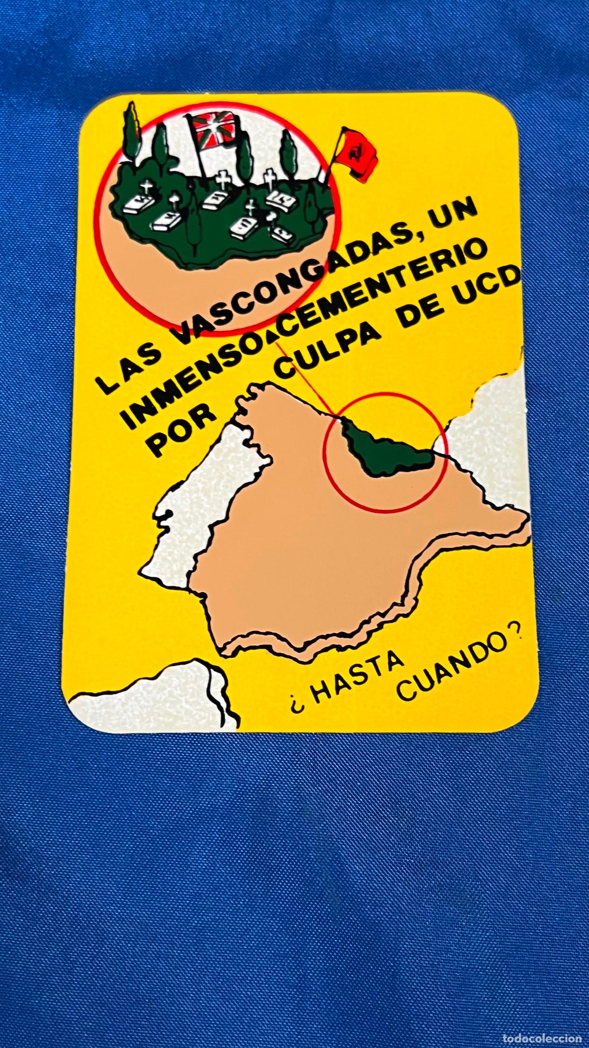 Autocolantes de cole&ccedil;&atilde;o: Pegatina politica transicion espa&ntilde;a vascongadas ucd