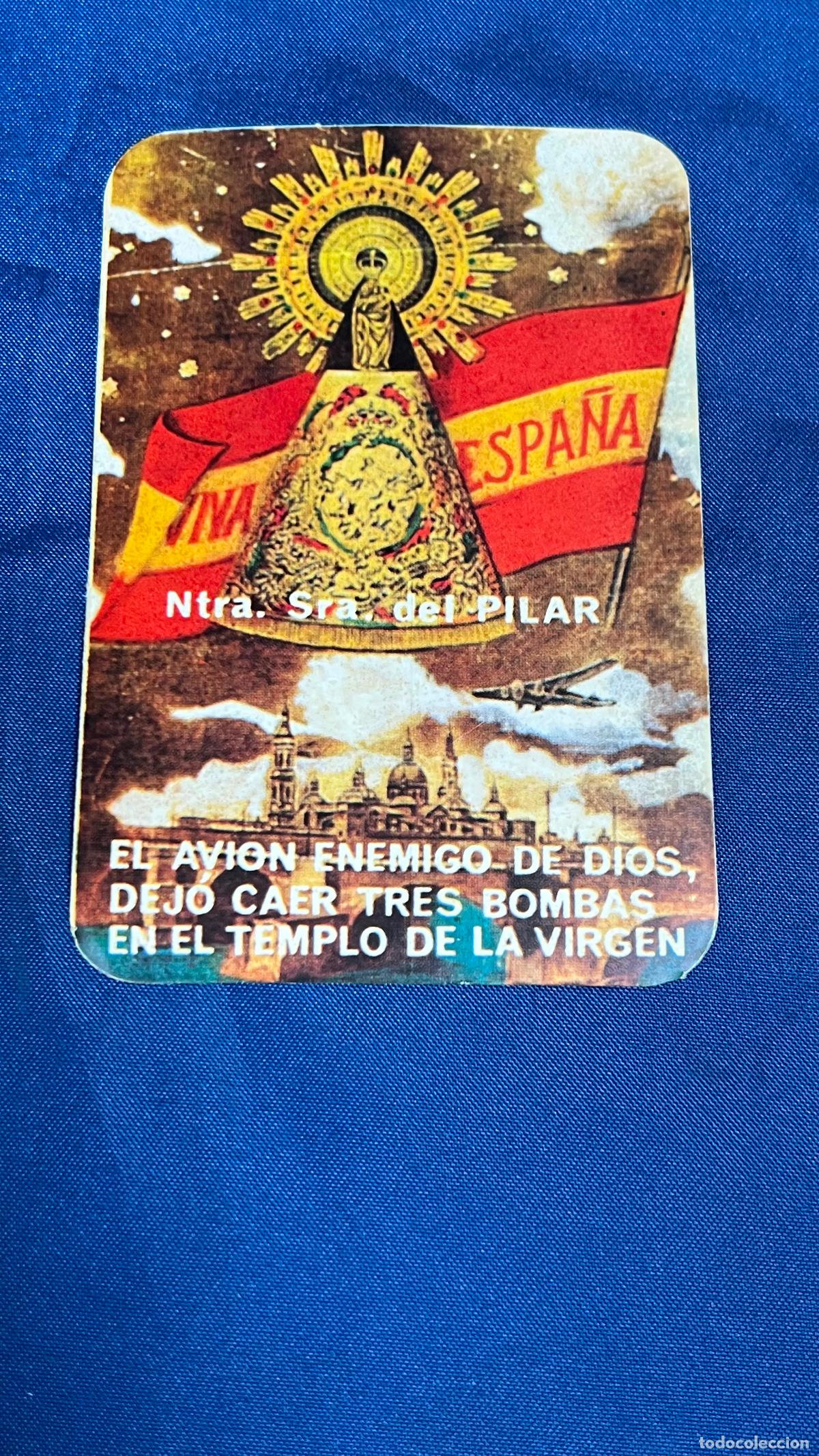 Pegatinas de colecci&oacute;n: Pegatina politica transicion - guerra civil franco franquismo nuestra se&ntilde;ora del pilar