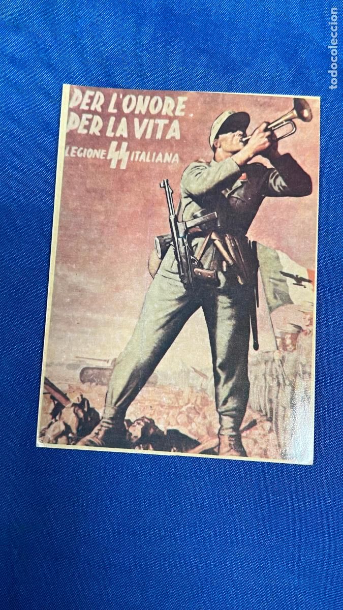 Autocollants de collection: pegatina politica nazi nacional socialista de un corresponsal de cedade - waffen ss italiana