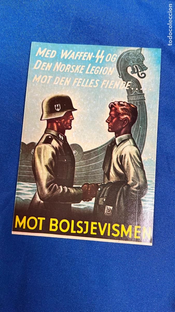 Autocollants de collection: pegatina politica nazi nacional socialista de un corresponsal de cedade - waffen ss