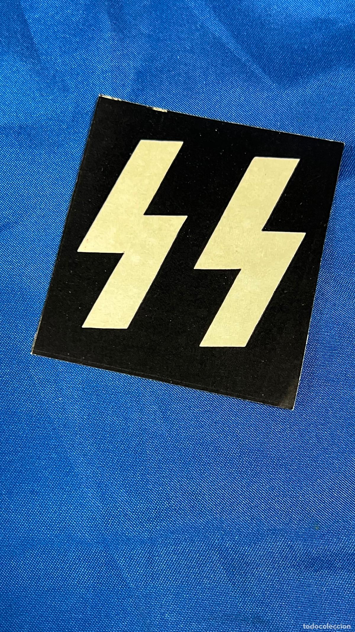 Autocollants de collection: pegatina politica nazi nacional socialista de un corresponsal de cedade - waffen ss