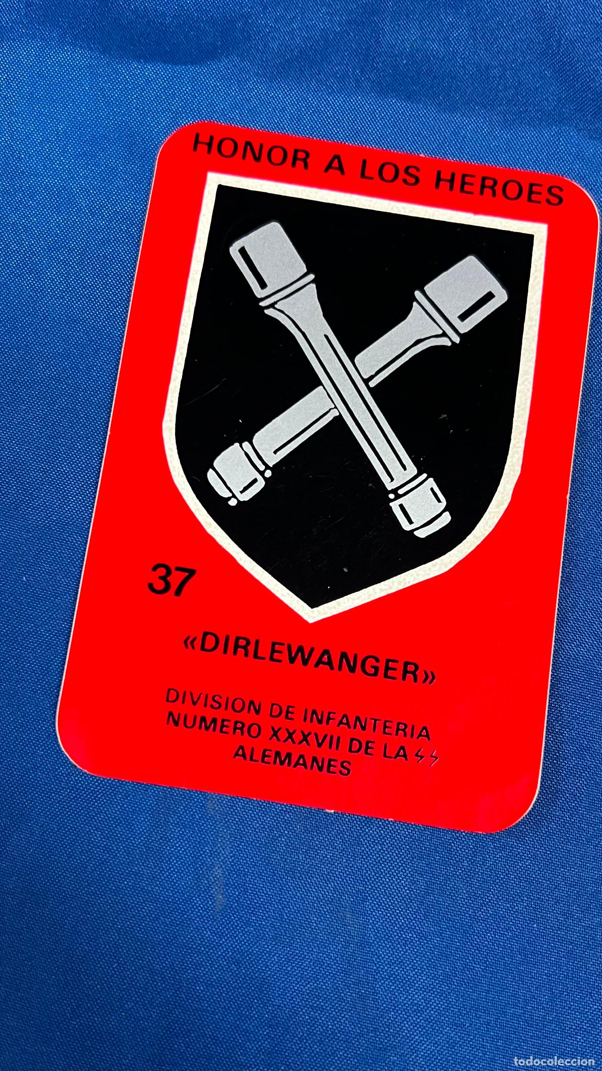 Autocollants de collection: pegatina politica nazi nacional socialista serie honor a los heroes dirlewagner cedade