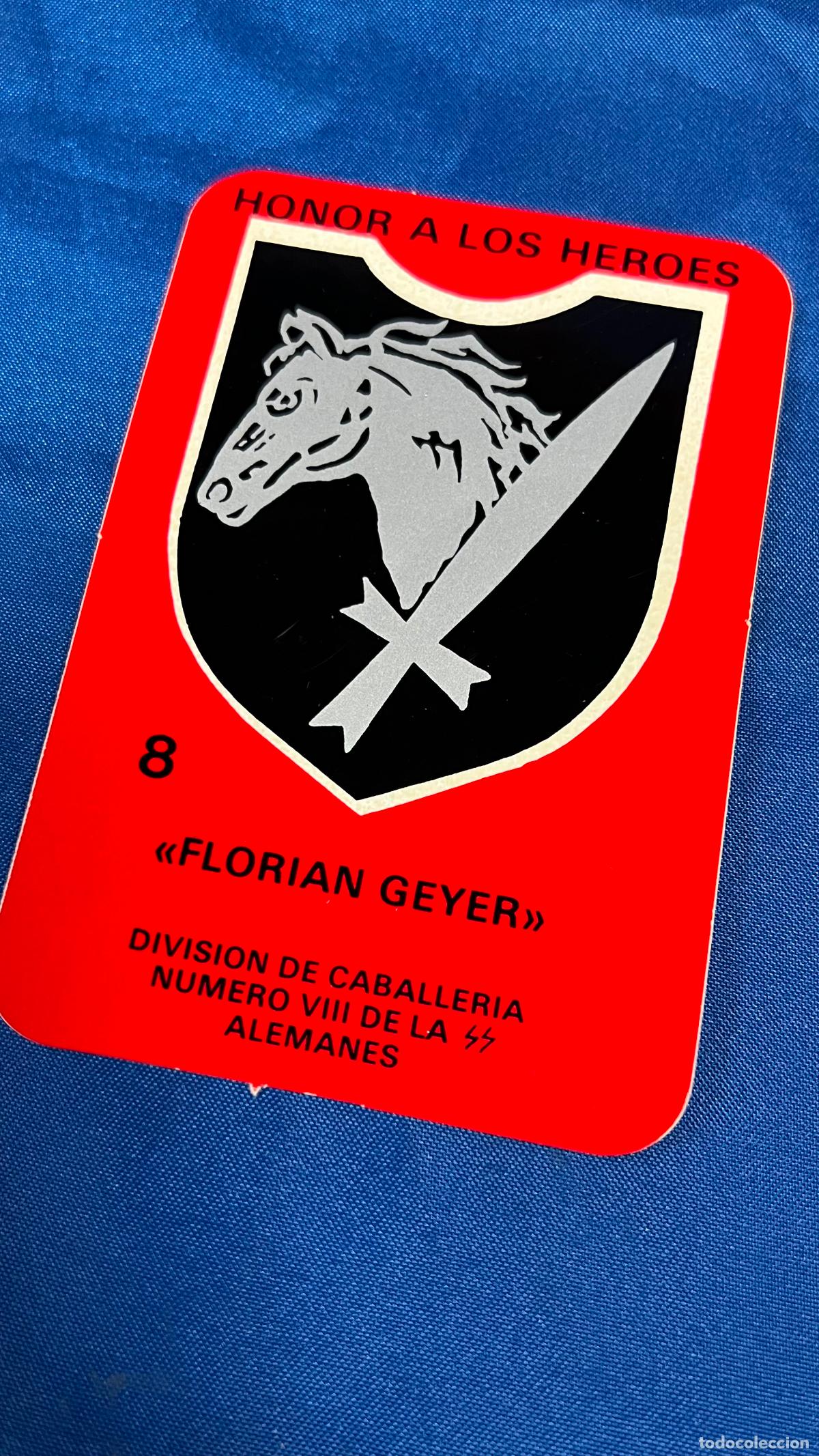 Autocollants de collection: pegatina politica nazi nacional socialista serie honor a los heroes florian geyer cedade