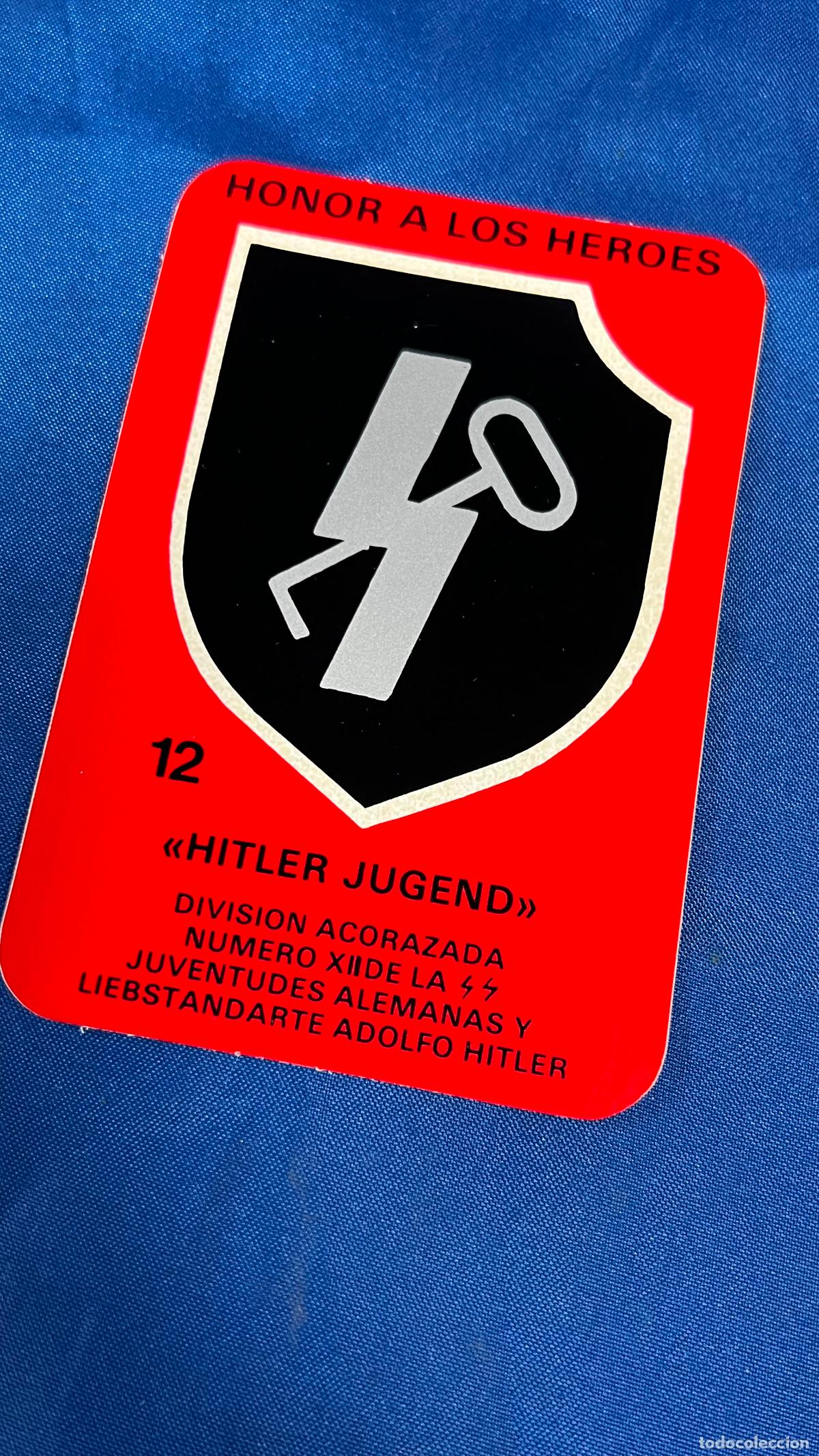 Autocollants de collection: pegatina politica nazi nacional socialista serie honor a los heroes hitler jugend cedade