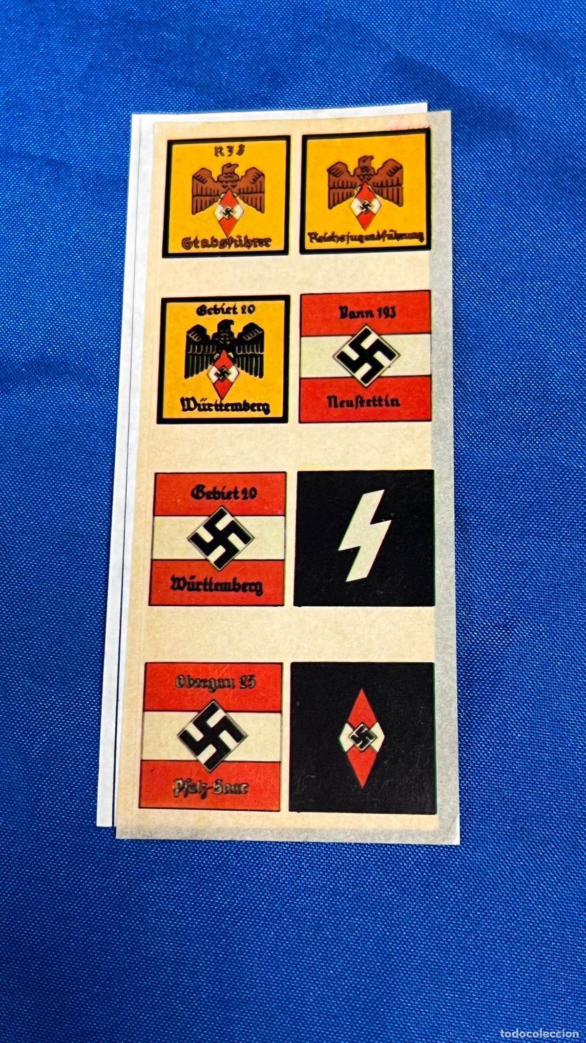 Pegatinas de colecci&oacute;n: pegatina politica nazi nacional socialista segunda guerra mundial cedade banderas simbolos esvastica