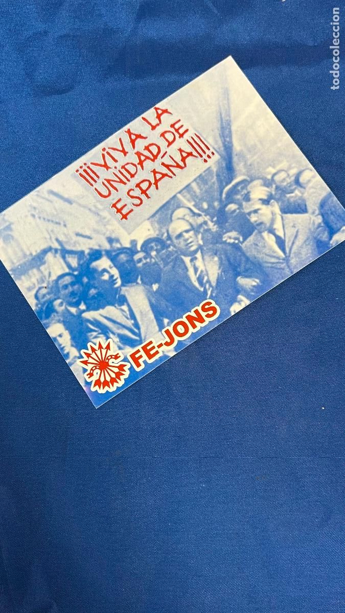 Autocolantes de cole&ccedil;&atilde;o: Pegatina politica transicion guerra civil franco franquismo falange fe jons unidad espa&ntilde;a