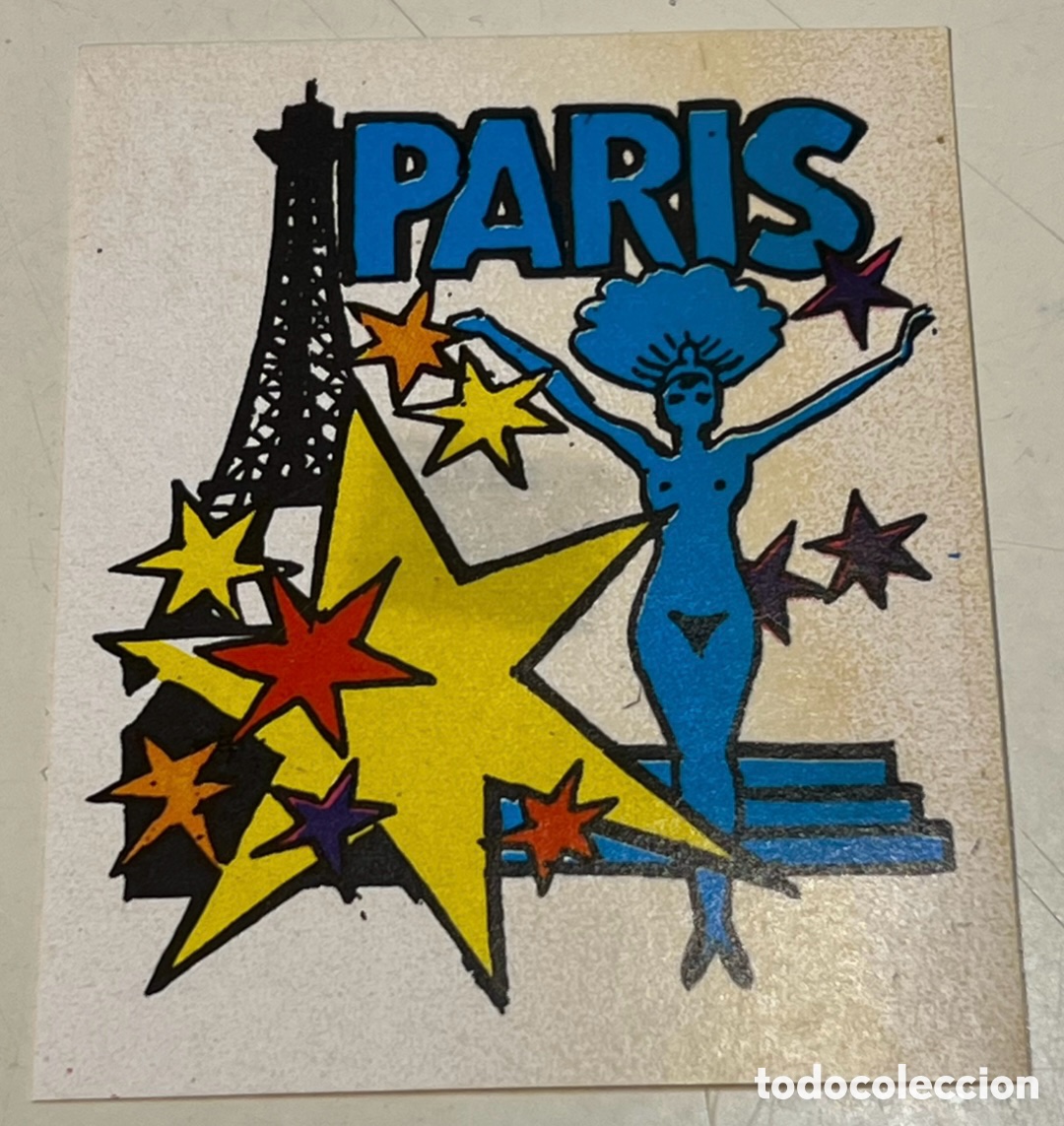 Pegatinas de colecci&oacute;n: Pegatina. Par&iacute;s. A&ntilde;os 70.