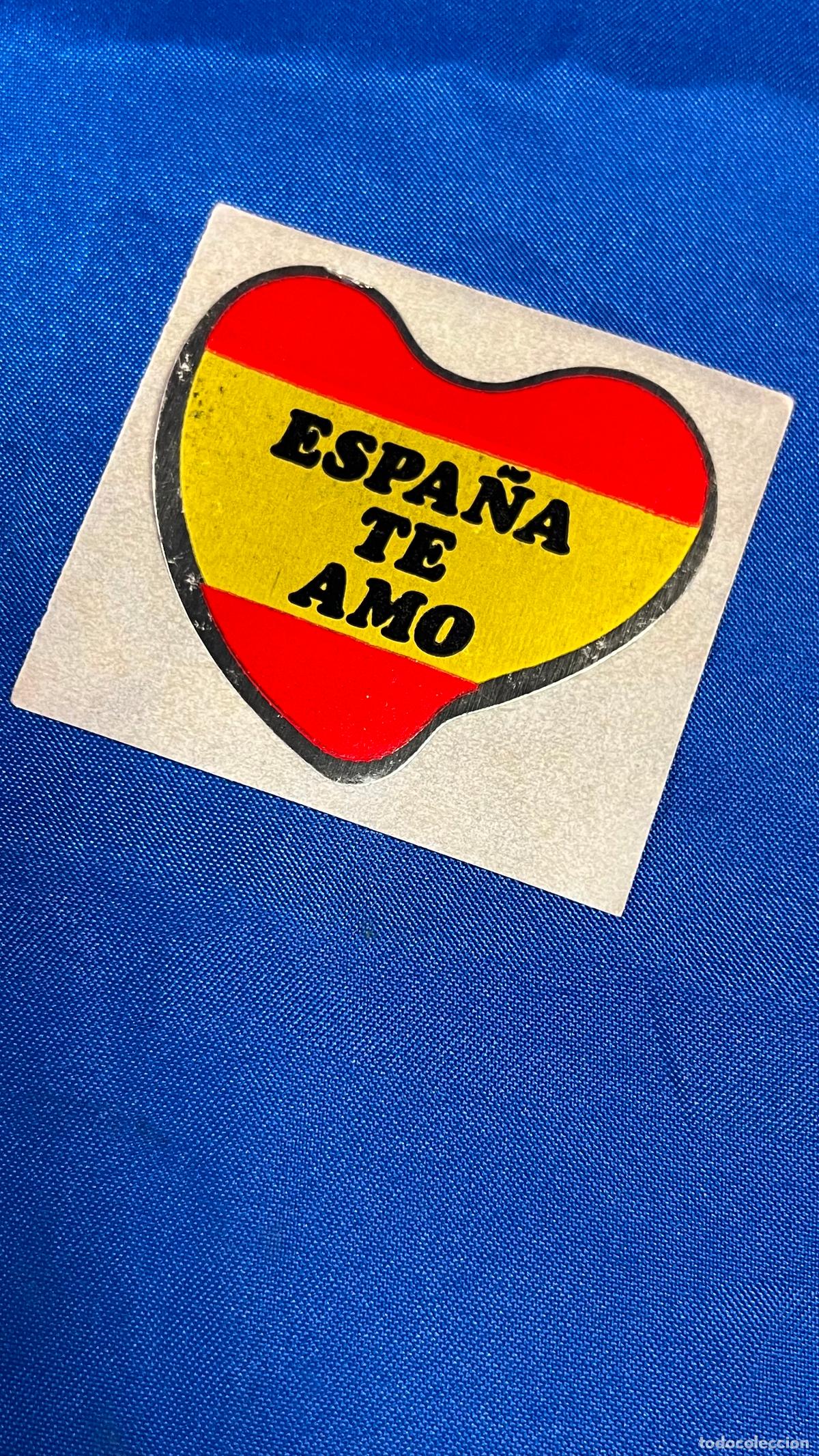 Autocollants de collection: Pegatina politica transicion franco franquismo falange espa&ntilde;a te amo bandera
