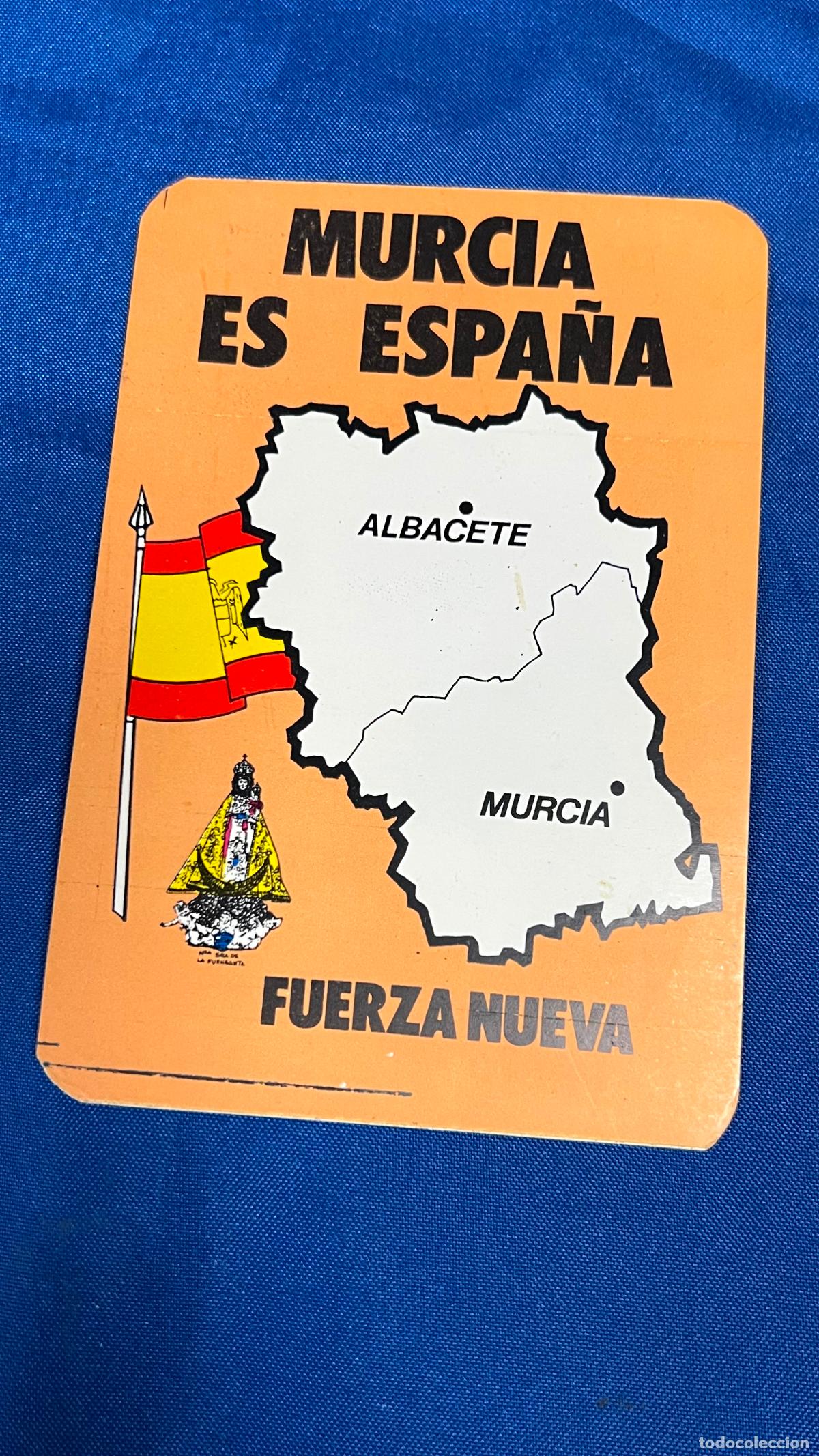 Autocollants de collection: Pegatina politica transicion murcia es espa&ntilde;a fuerza nueva franco franquismo falange