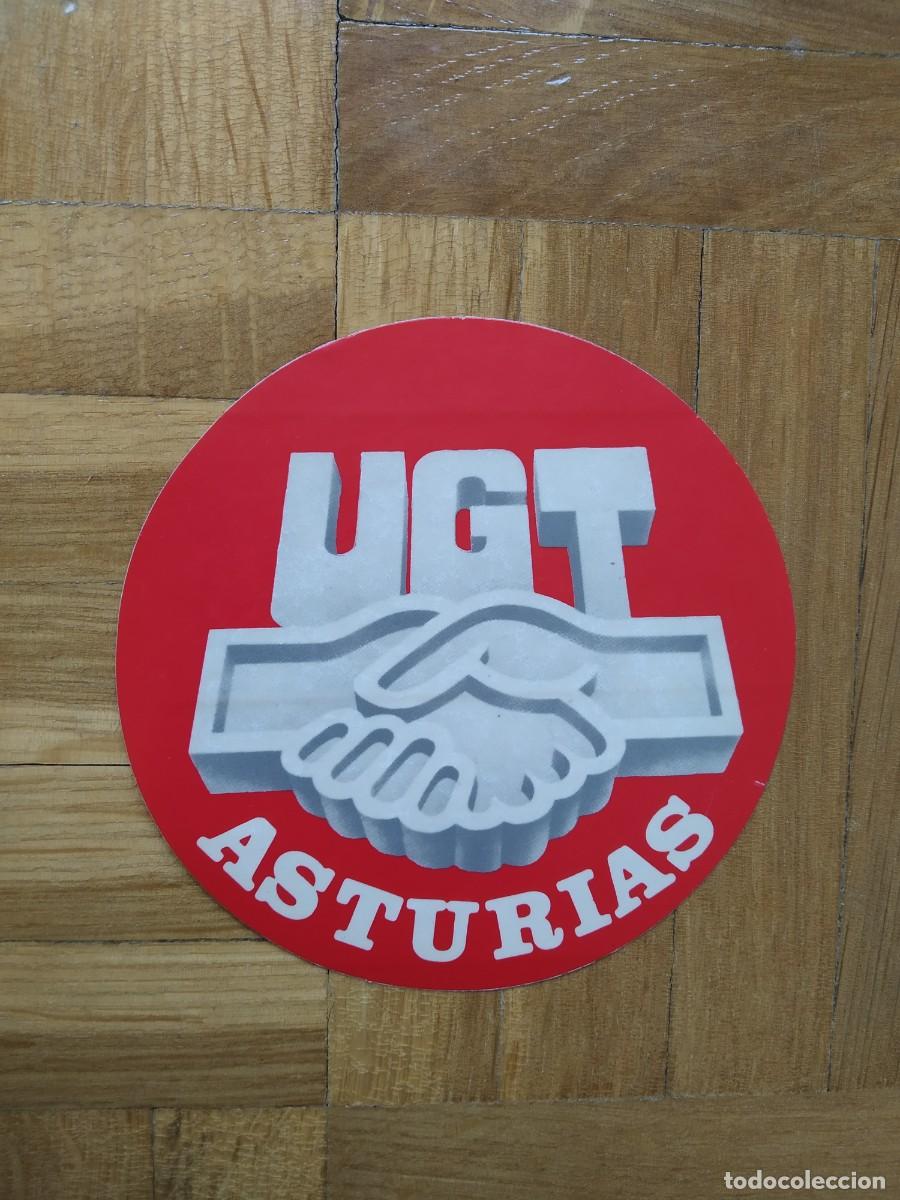 Autocollants de collection: PEGATINA POLITICA SINDICAL UGT ASTURIAS SIN PEGAR