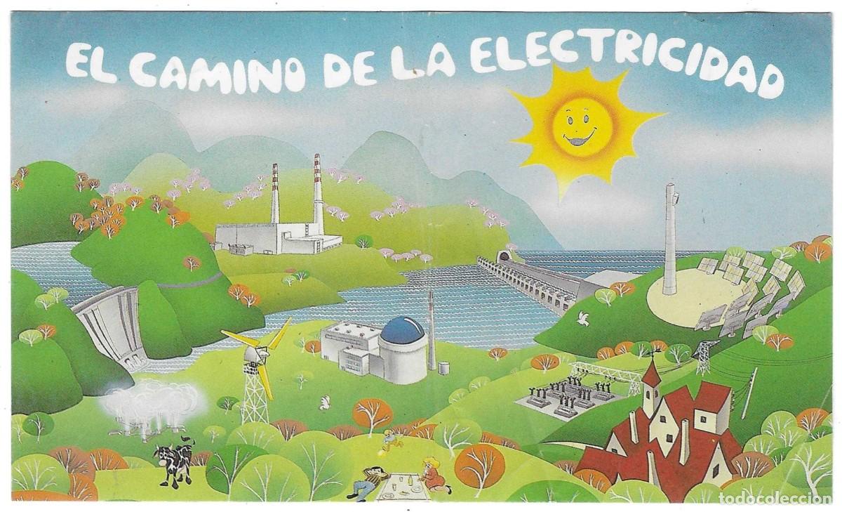 Pegatinas de colecci&oacute;n: Adhesivo. El Camino de la Electricidad. 9,50 x 16 cm. ref. 24-medamb4
