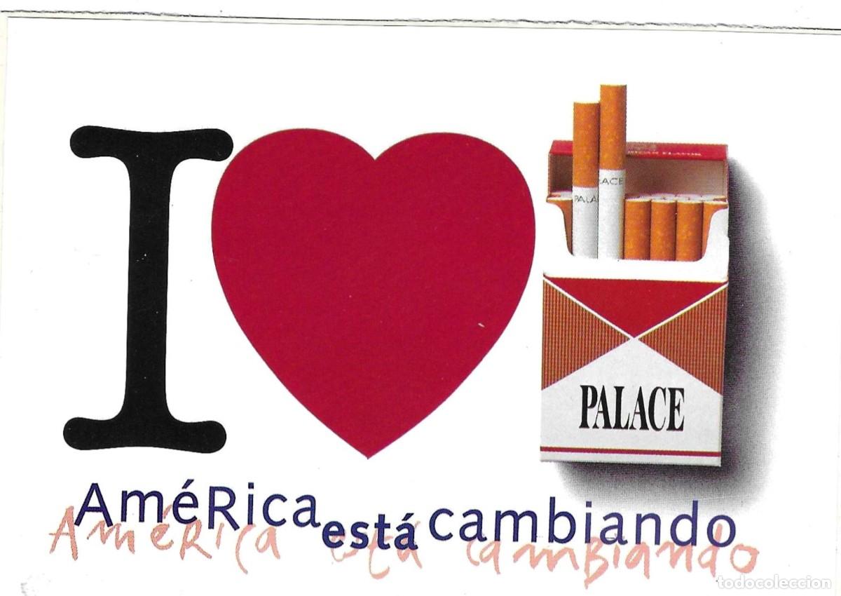 Pegatinas de colecci&oacute;n: Adhesivo. I Amo Palace. Am&eacute;rica est&aacute; cambiando. 13,50 x 9,30 cm. ref. 24-tab9