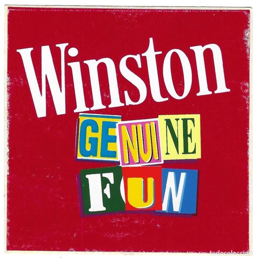 Pegatinas de colecci&oacute;n: Adhesivo. Winston Genuine Fun. 8 x 8 cm. ref. 24-tab11
