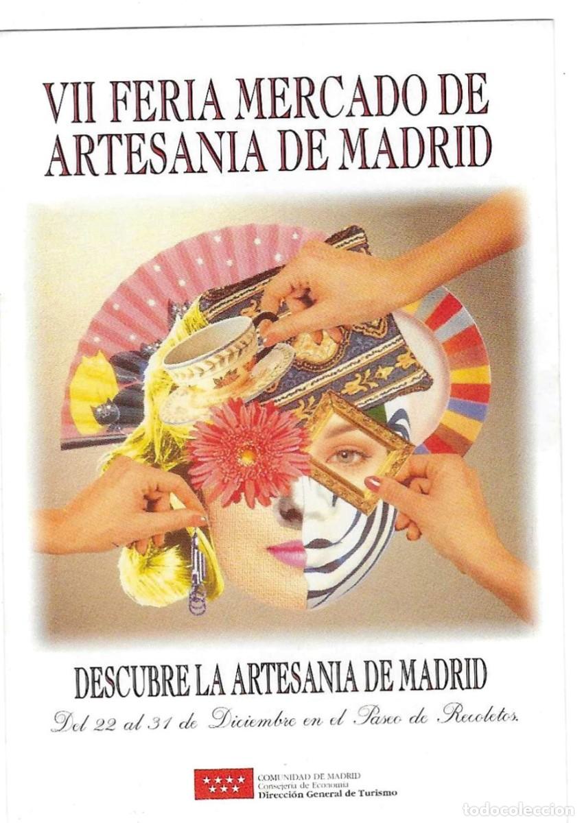 Pegatinas de colecci&oacute;n: Adhesivo. VII Feria Mercado de Artesania de Madrid. 11 x 7,50 cm. ref. 24-fer31