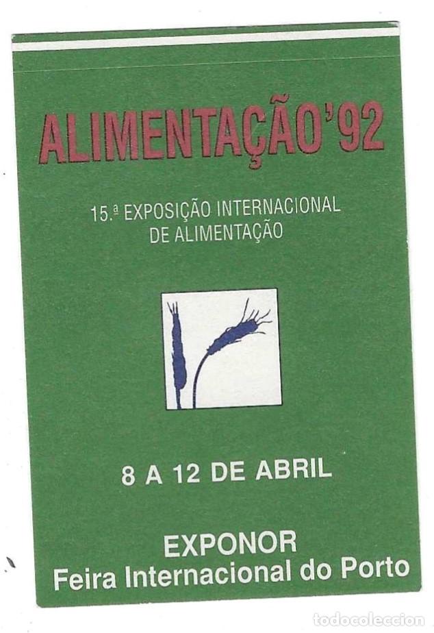 Pegatinas de colecci&oacute;n: Adhesivo. Alementa&ccedil;ao 92, 16&ordf; Exp. Internacional. Porto. 4,80 x 7 cm. ref. 24-fer35