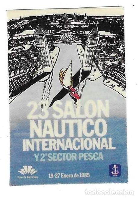 Pegatinas de colecci&oacute;n: Adhesivo. 23 Sal&oacute;n Na&uacute;tico Internacional. Barcelona. 3,30 x 5 cm. ref. 24-fer37