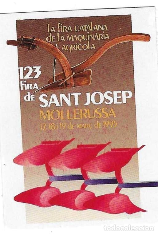 Pegatinas de colecci&oacute;n: Adhesivo Feria de Sant Josep. Mollerussa 1995. 4,50 x 6 cm. ref. 24-fer40