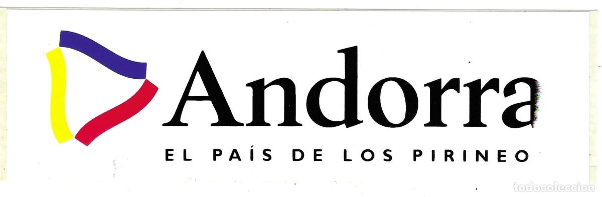 Pegatinas de colecci&oacute;n: Adhesivo. Andorra. El Pa&iacute;s de los Pirineos. 19 x 5,50 cm. ref. 24-tur104