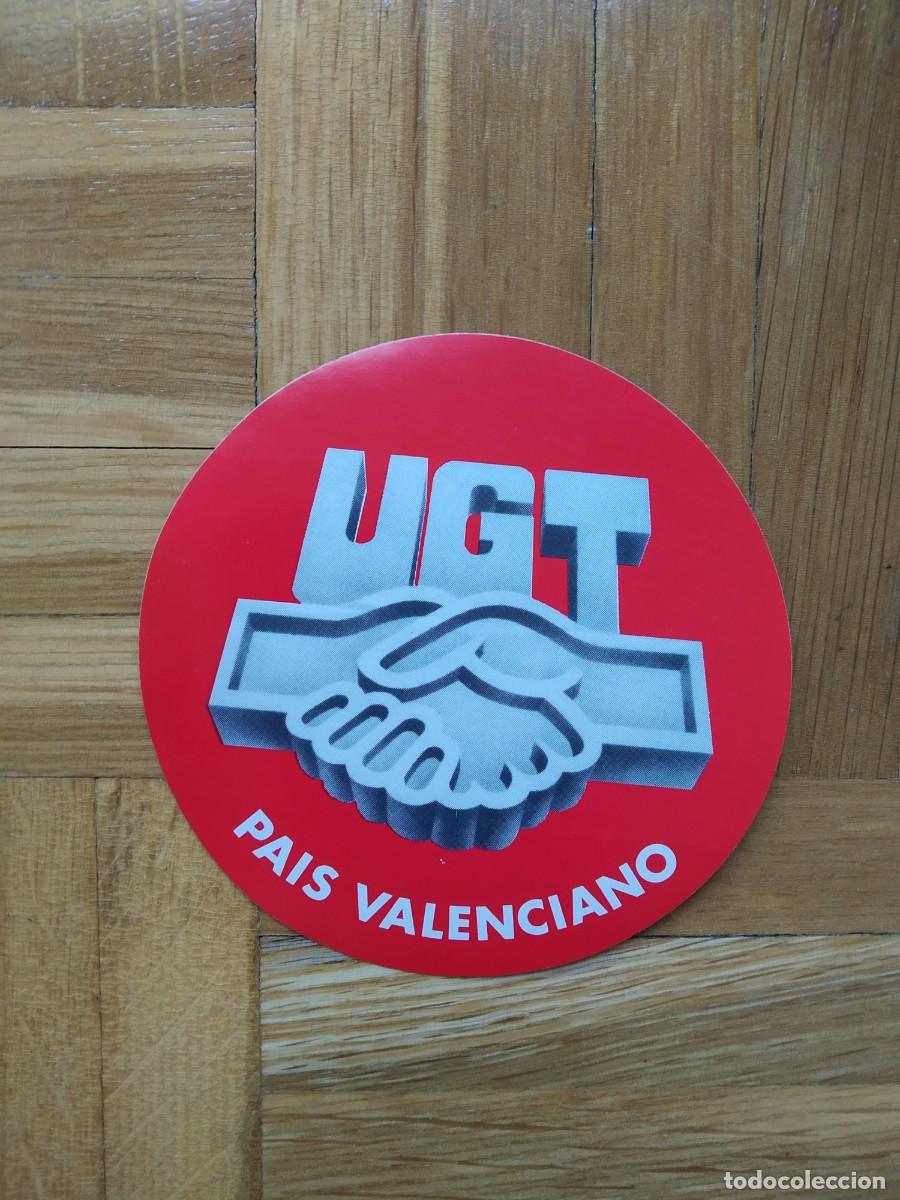 Autocollants de collection: PEGATINA SINDICAL SINDICATO UGT PAIS VALENCIANO SIN PEGAR