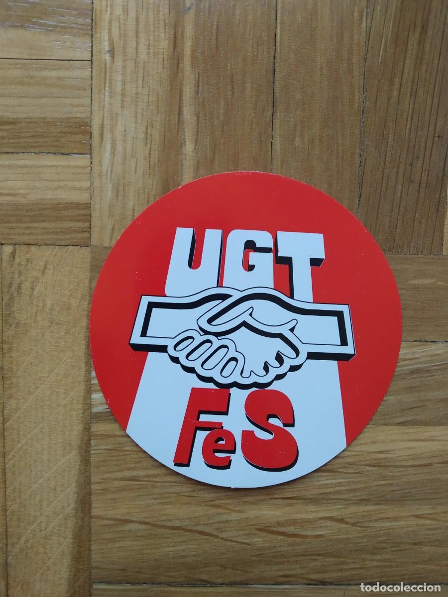 Autocollants de collection: PEGATINA SINDICAL SINDICATO UGT FES SIN PEGAR