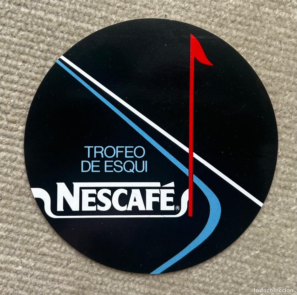 Pegatinas de colecci&oacute;n: Pegatina Trofeo de Esqu&iacute; Nescaf&eacute; - A&ntilde;os 80/90