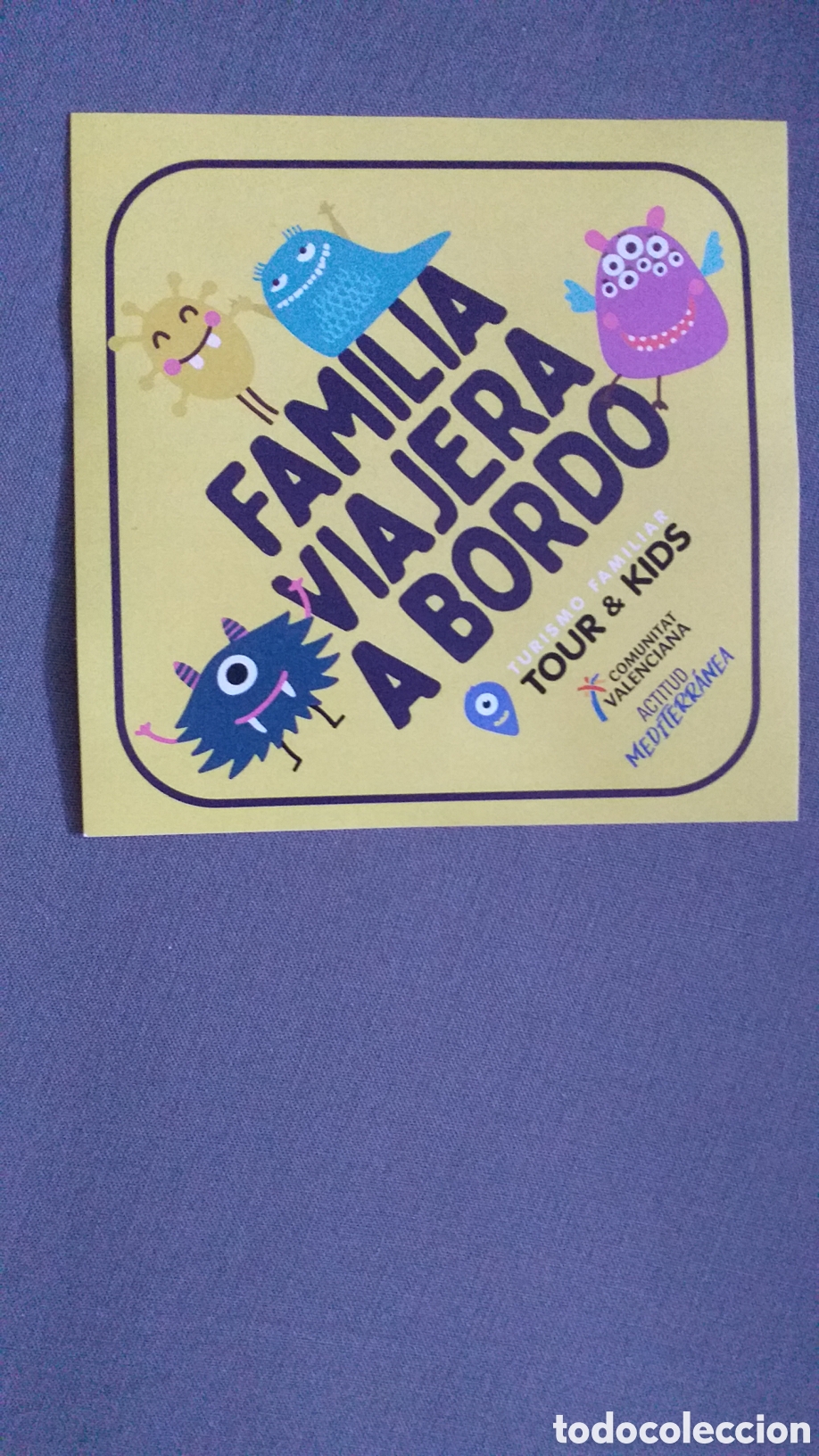 Autocollants de collection: Pegatina FAMILIA VIAJERA A BORDO. Turismo Familiar comunidad Valenciana.